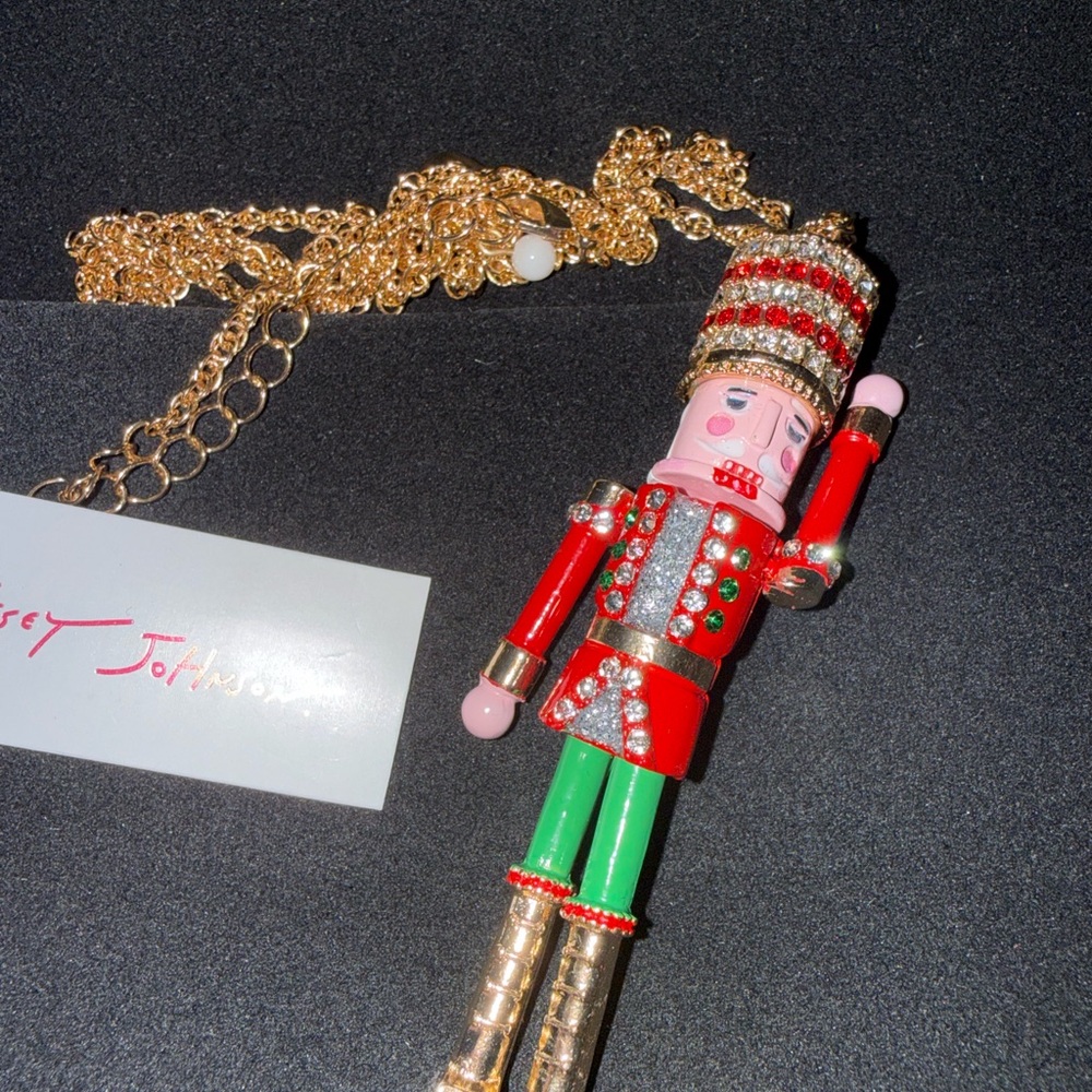 Betsey Johnson Festive Nutcracker Necklace
